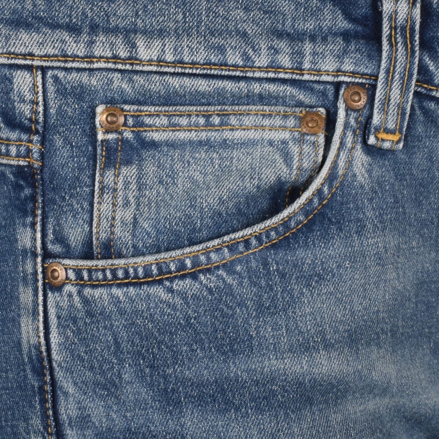 Nudie Jeans Lean Dean Mid Wash Slim Jeans Blue